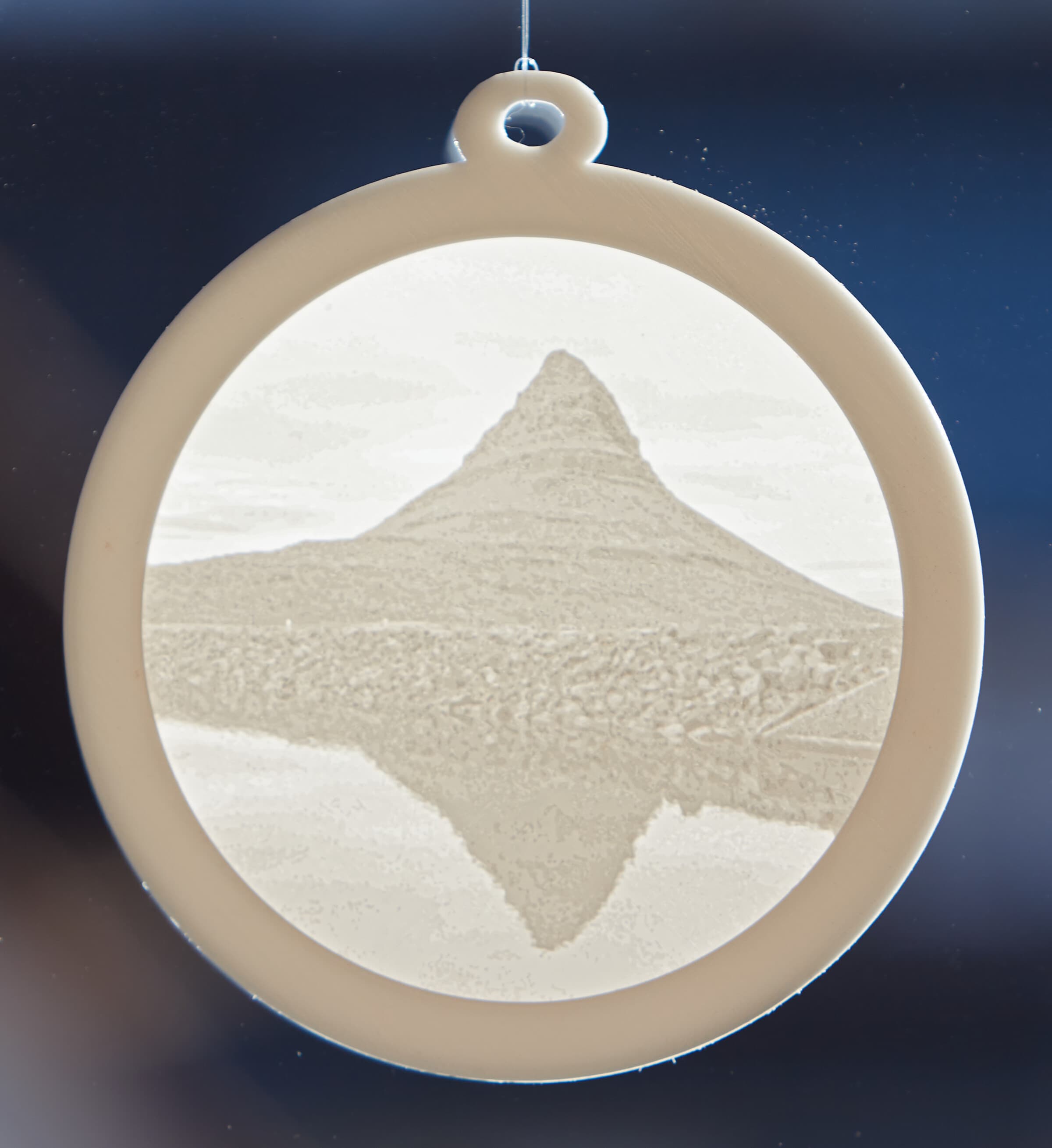 Kirkjufell lithophane window art